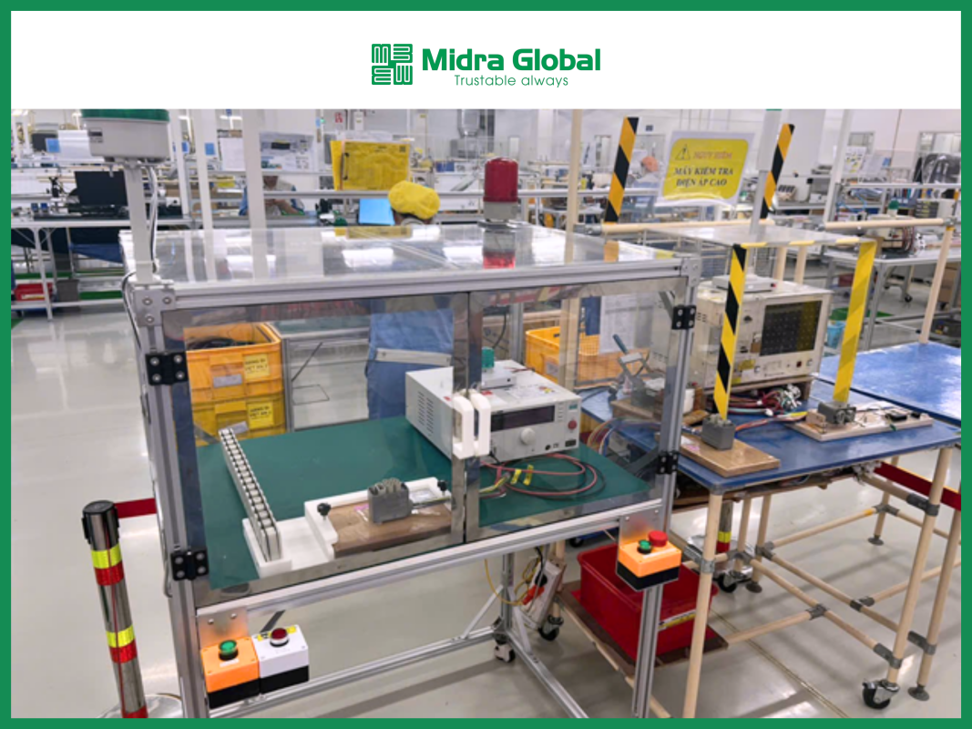 Midra Global thiết kế và cung cấp bàn thao tác nhà xưởng uy tín tại Việt Nam, sản phẩm thuộc nhóm Giải pháp tích hợp nhà xưởng/logistics
